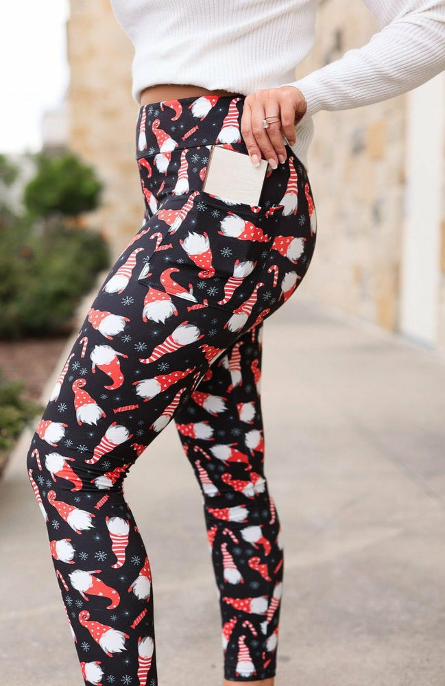 Gnome for the Holidays Leggings