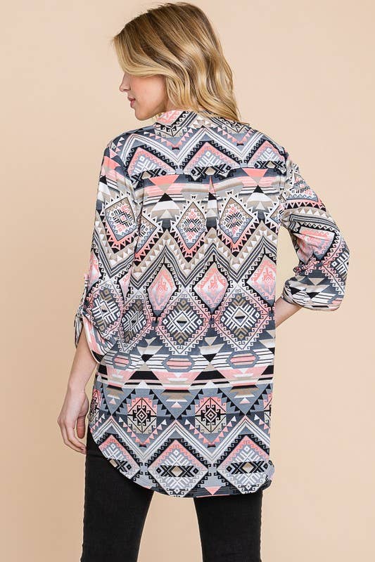 Take Me Away Aztec Top