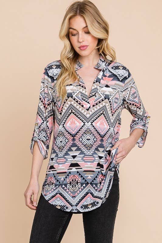 Take Me Away Aztec Top