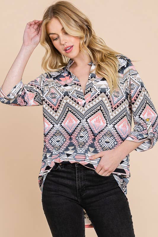 Take Me Away Aztec Top