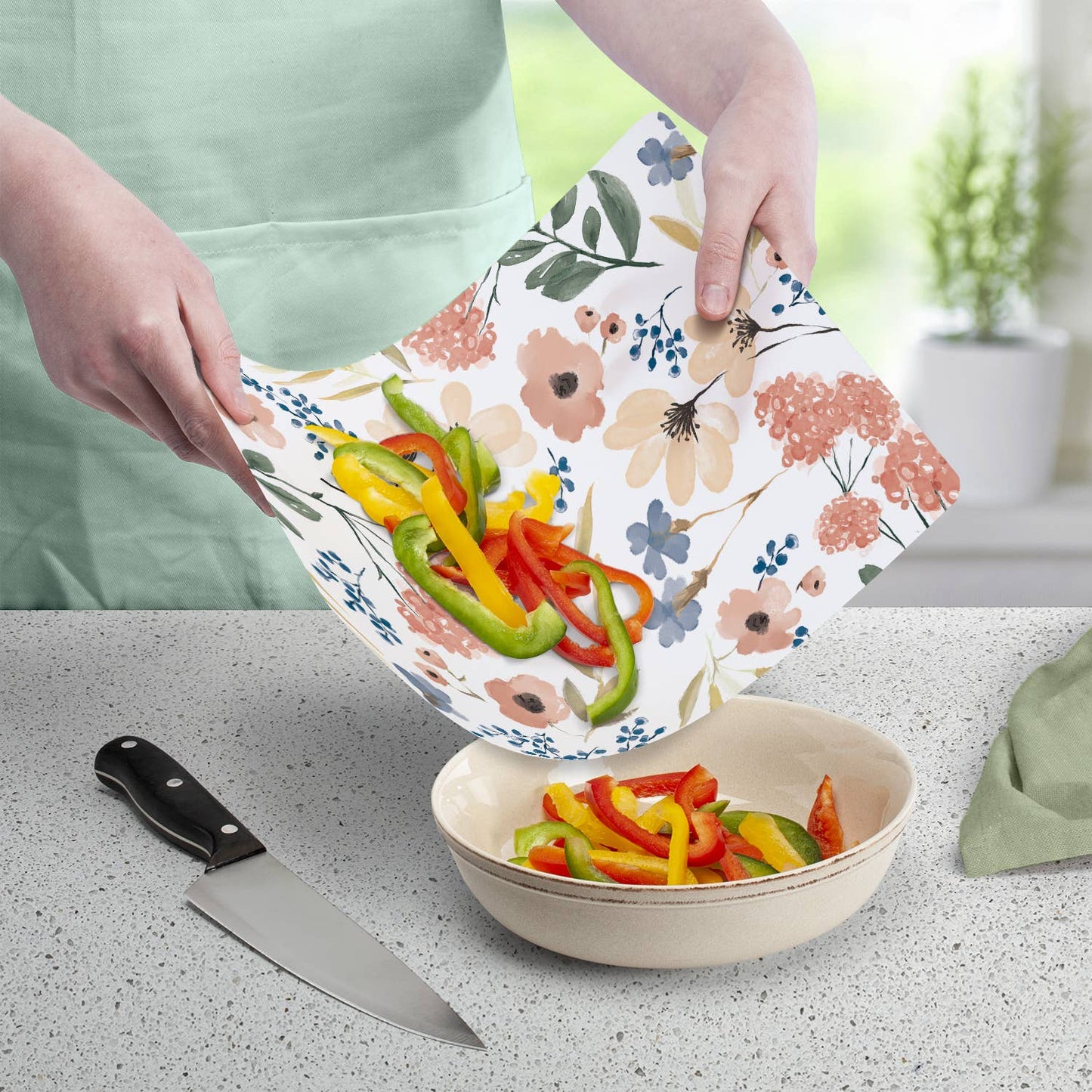"Meadow" Designer Flexible Cutting Board Mat