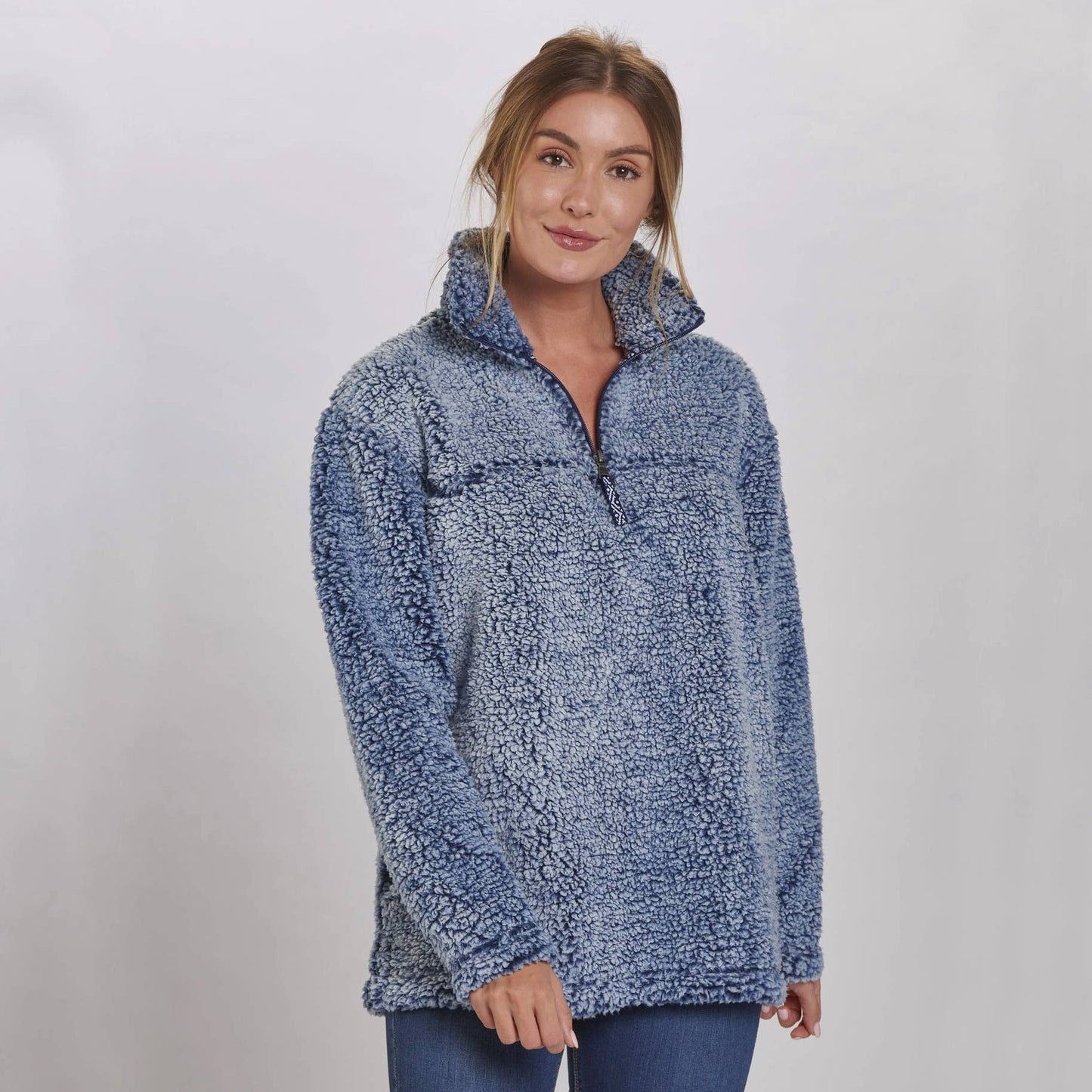 Bella Quarter Zip Sherpa Pullover