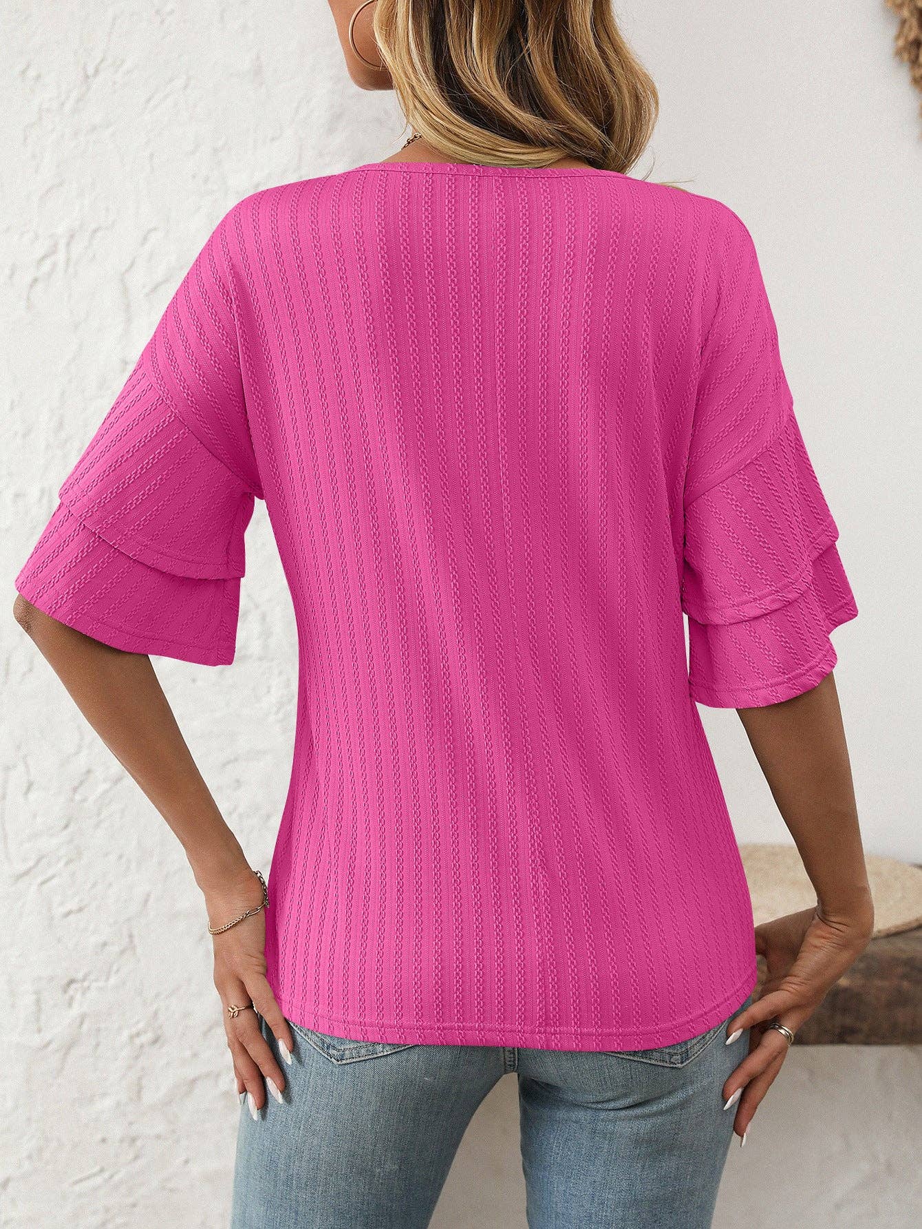 The Sweetheart Ruffle Sleeve Top