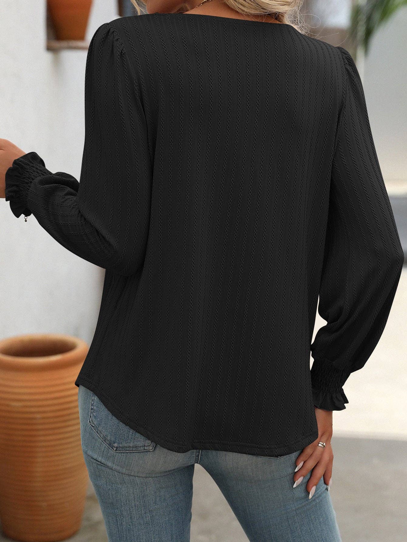Carly Bubble Sleeve Top