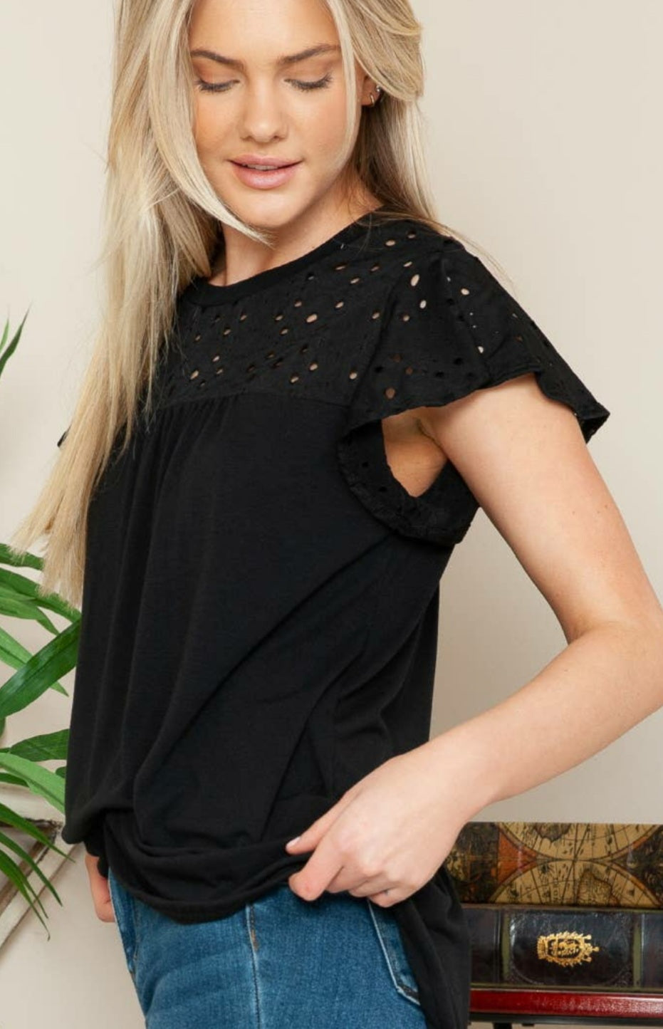 Grace Eyelet Top