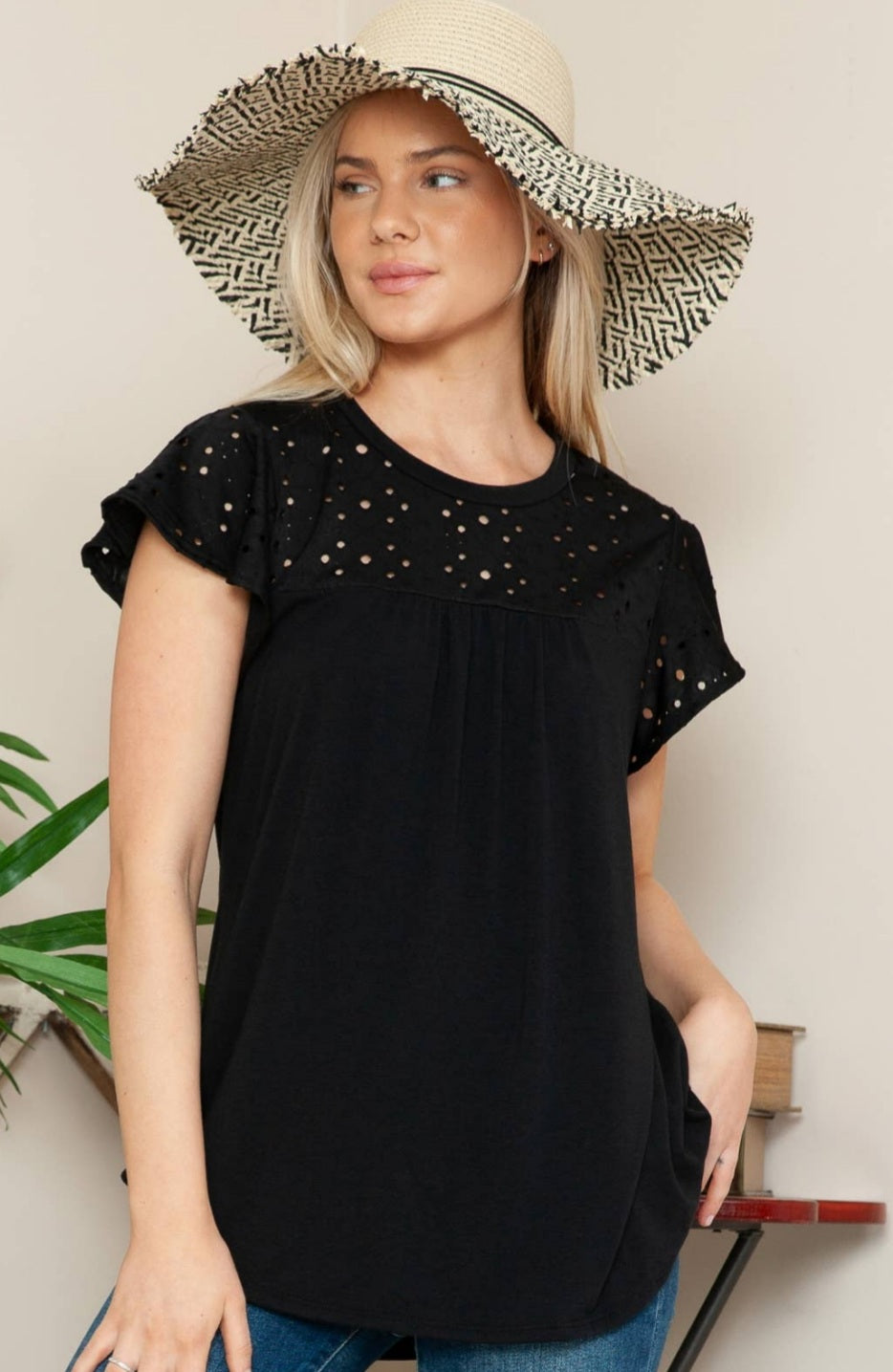 Grace Eyelet Top
