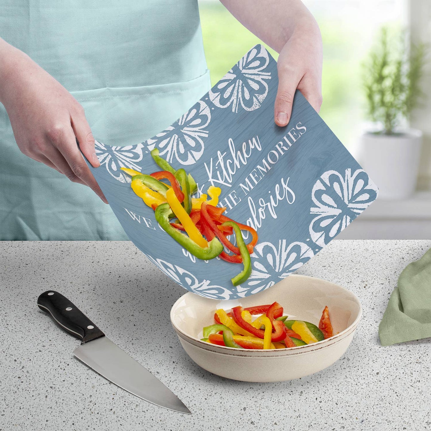 "Counting Memories"  Designer Flexible Cutting Board Mat