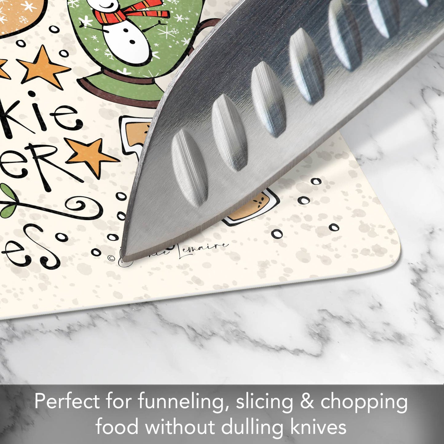 "Christmas Toss"  Designer Flexible Cutting Board Mat