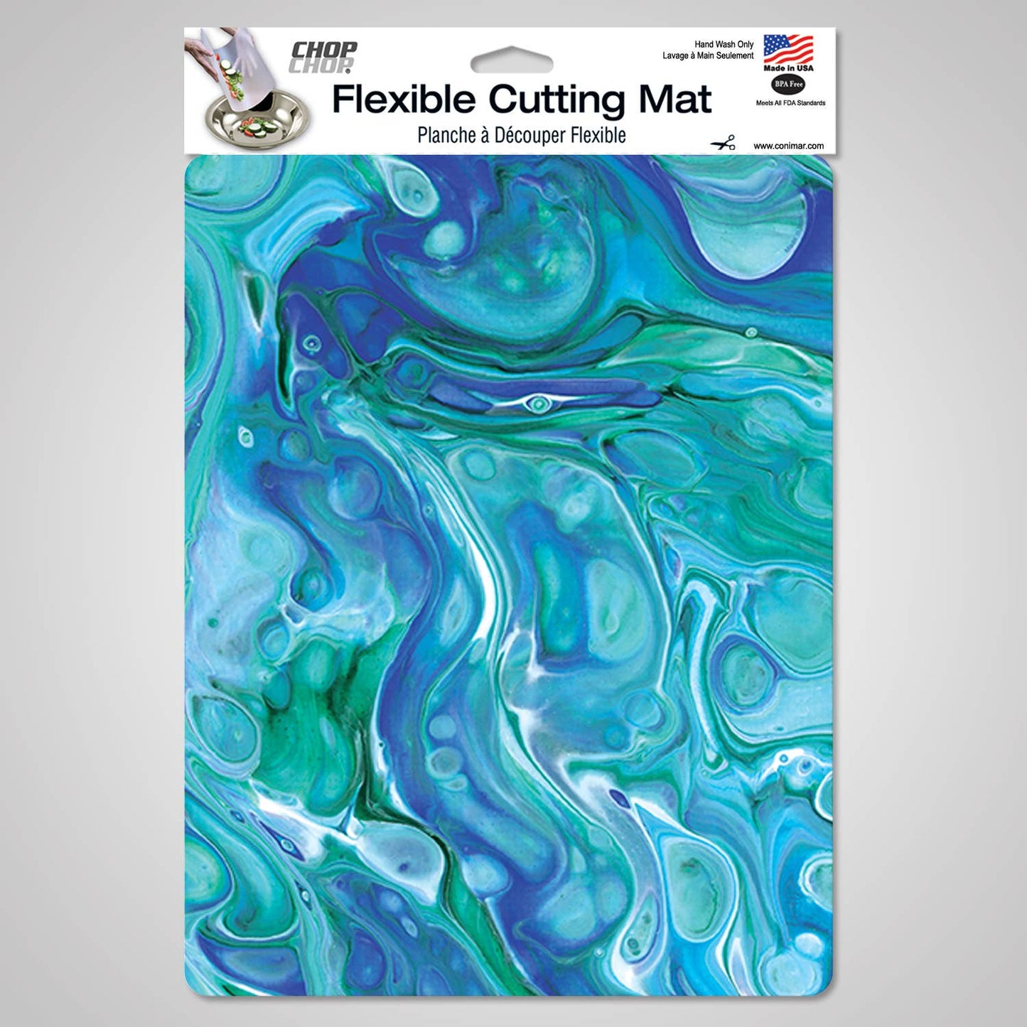 Blue Fluidity Designer Flexible Cutting Mat 15" x 11.5"