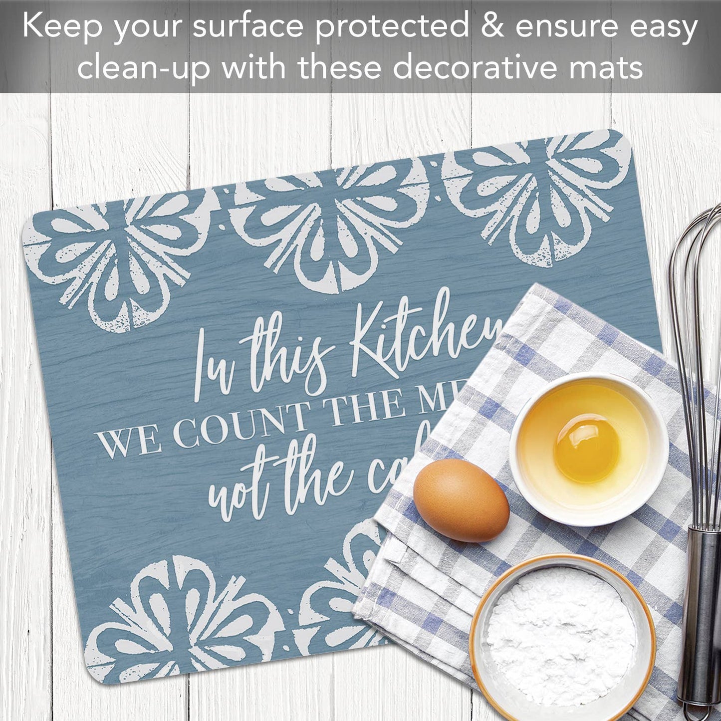 "Counting Memories"  Designer Flexible Cutting Board Mat