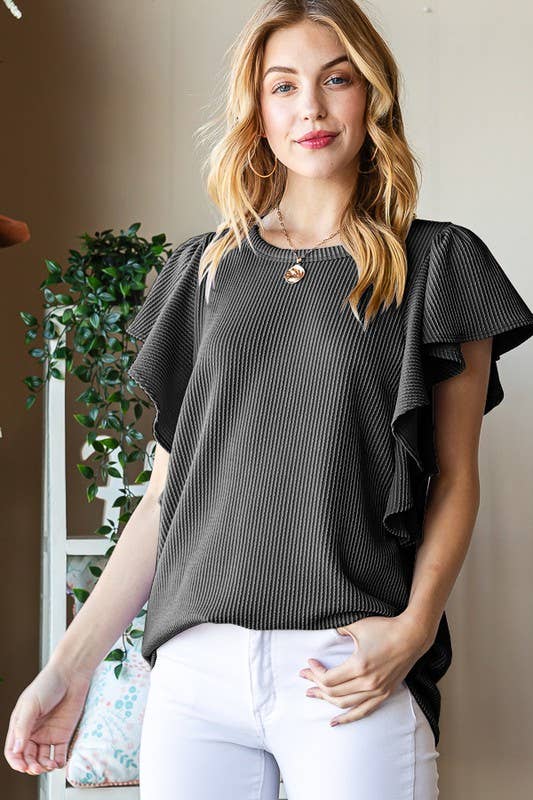 Flirt A Little Ruffle Tank