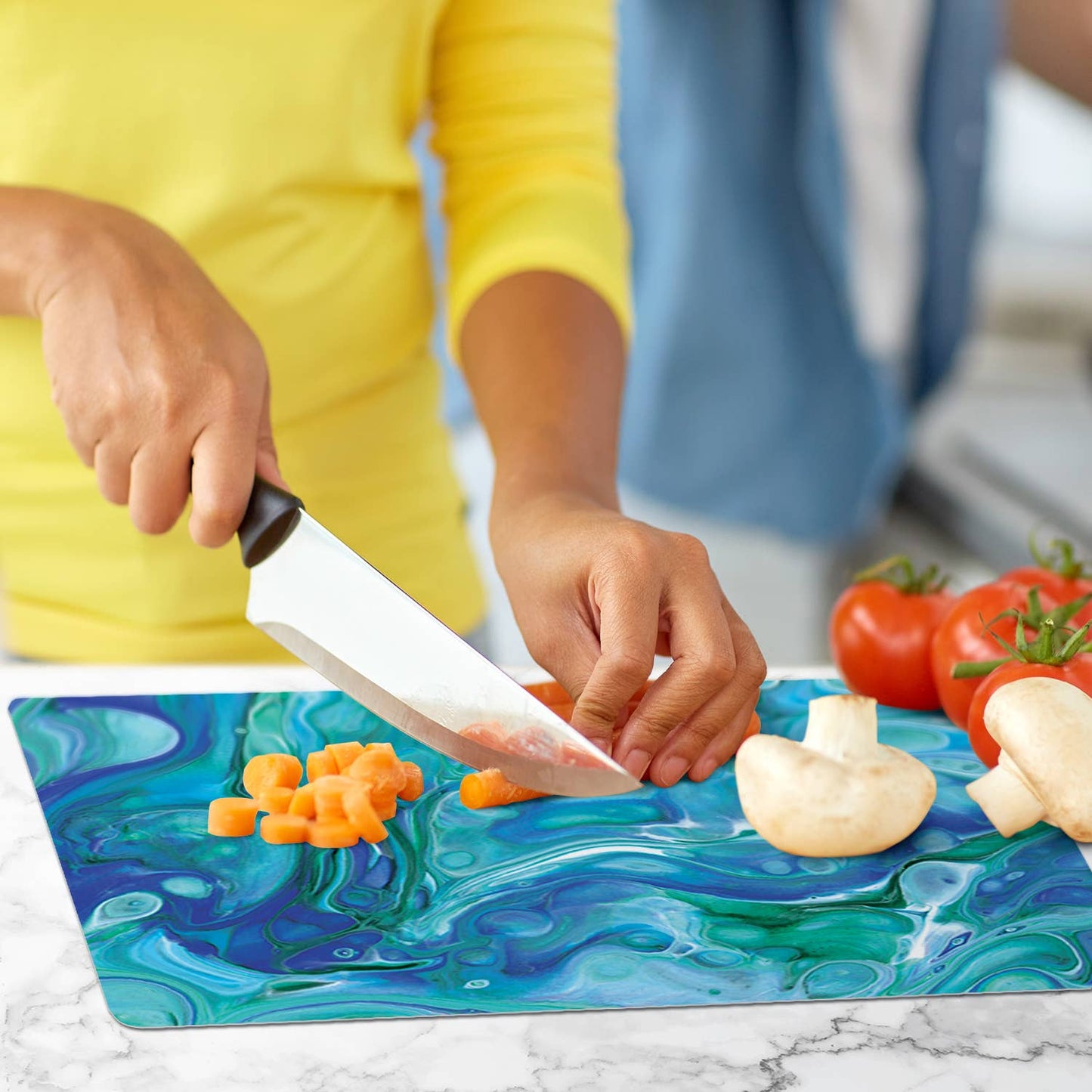 Blue Fluidity Designer Flexible Cutting Mat 15" x 11.5"