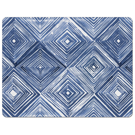 "Shibori Blues"  Designer Flexible Cutting Board Mat
