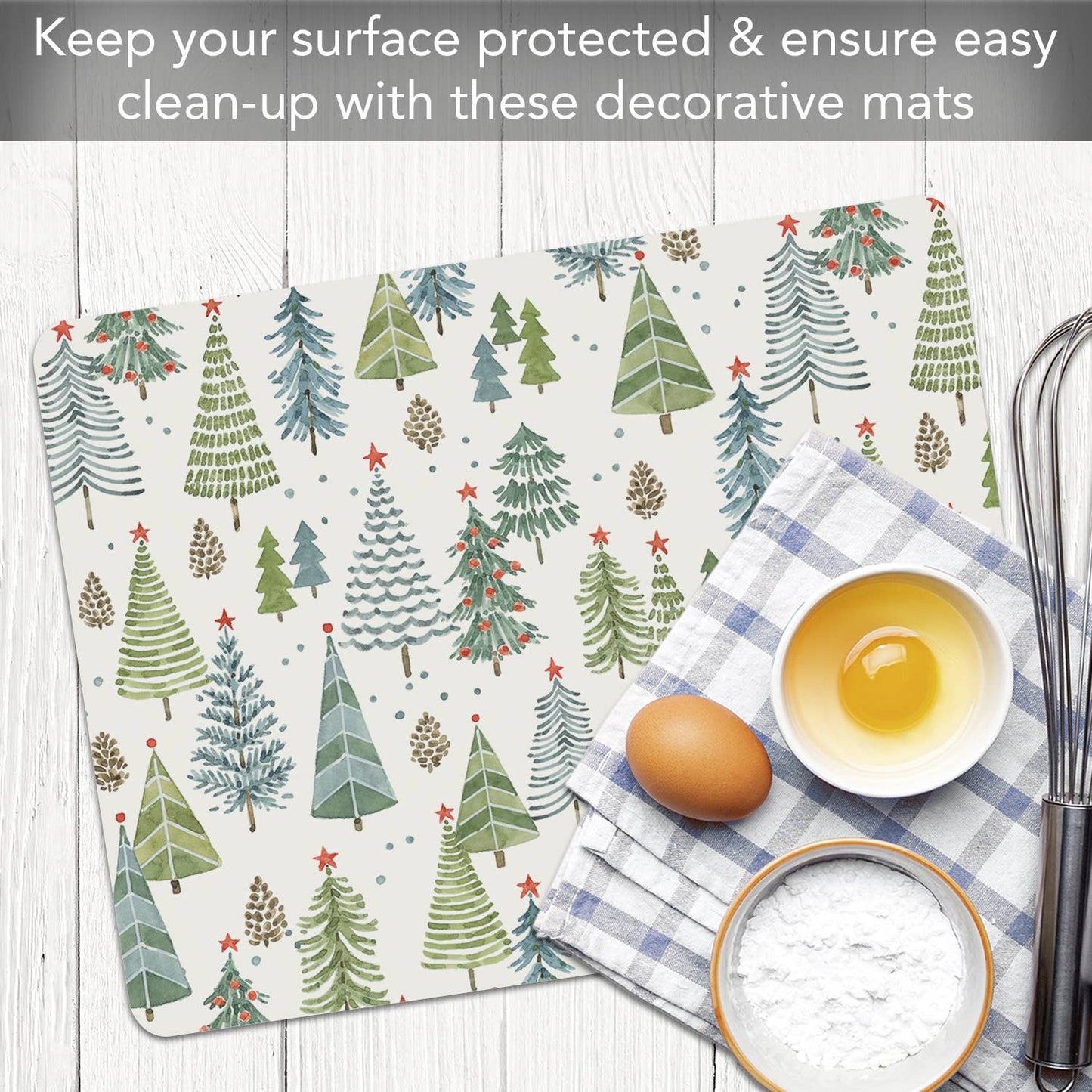 Jolly Trees Designer Flexible Plastic Cutting Board Mat