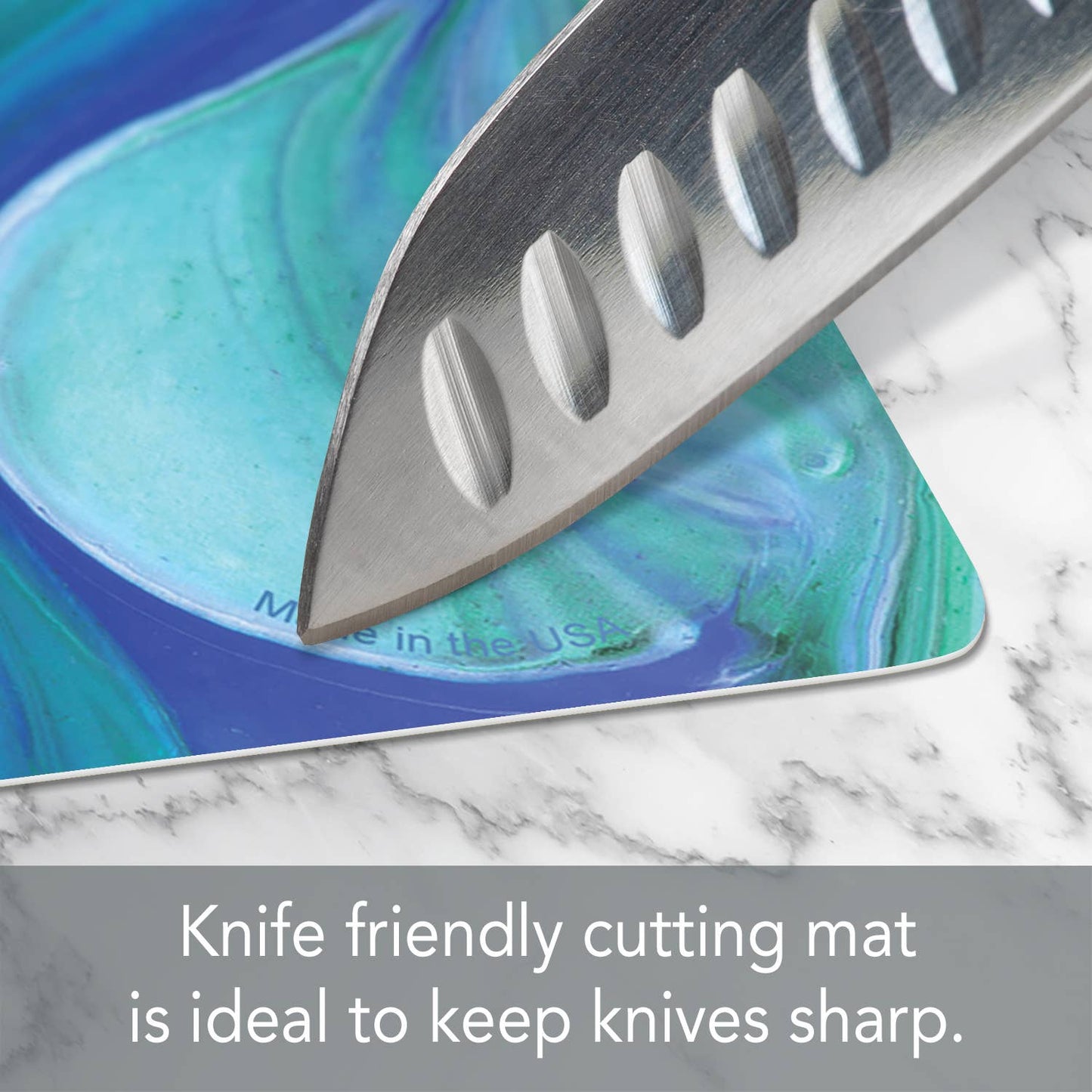 Blue Fluidity Designer Flexible Cutting Mat 15" x 11.5"