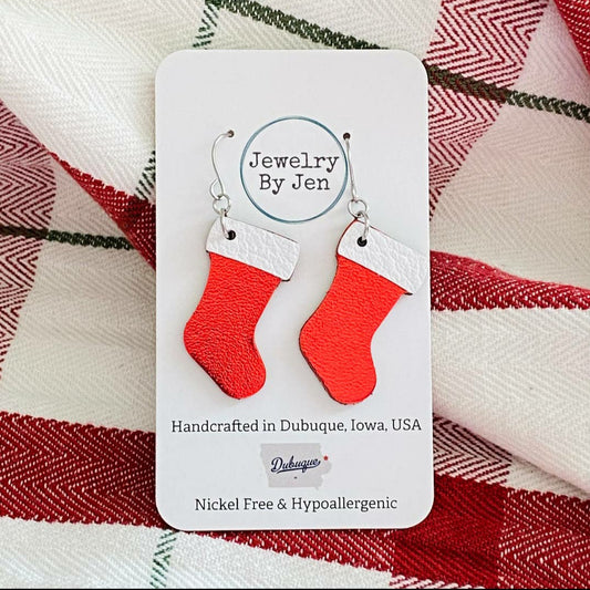 Handmade Earrings- Stockings